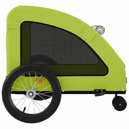 Rimorchio da Bici per Animali Verde Oxford e Ferro | homemem39