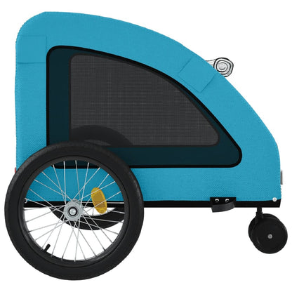 Rimorchio da Bici per Animali Blu Oxford e Ferro - homemem39
