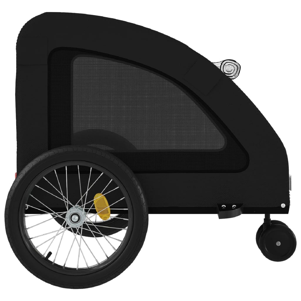 Rimorchio da Bici per Animali Nero Oxford e Ferro - homemem39