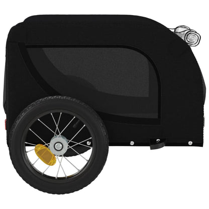 Rimorchio da Bici per Animali Nero Oxford e Ferro | homemem39