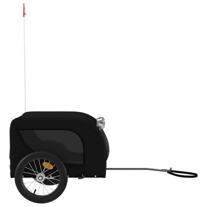 Rimorchio da Bici per Animali Nero Oxford e Ferro - homemem39
