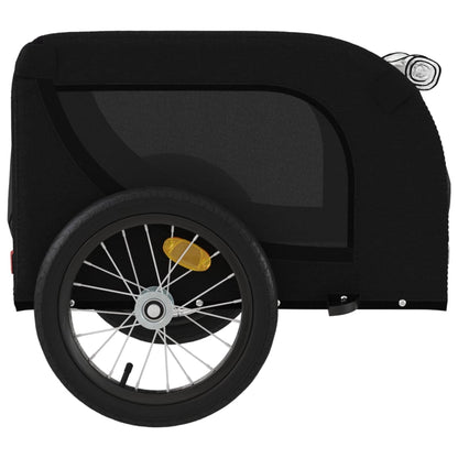 Rimorchio da Bici per Animali Nero Oxford e Ferro - homemem39