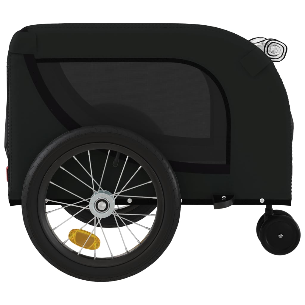 Rimorchio da Bici per Animali Nero Oxford e Ferro - homemem39