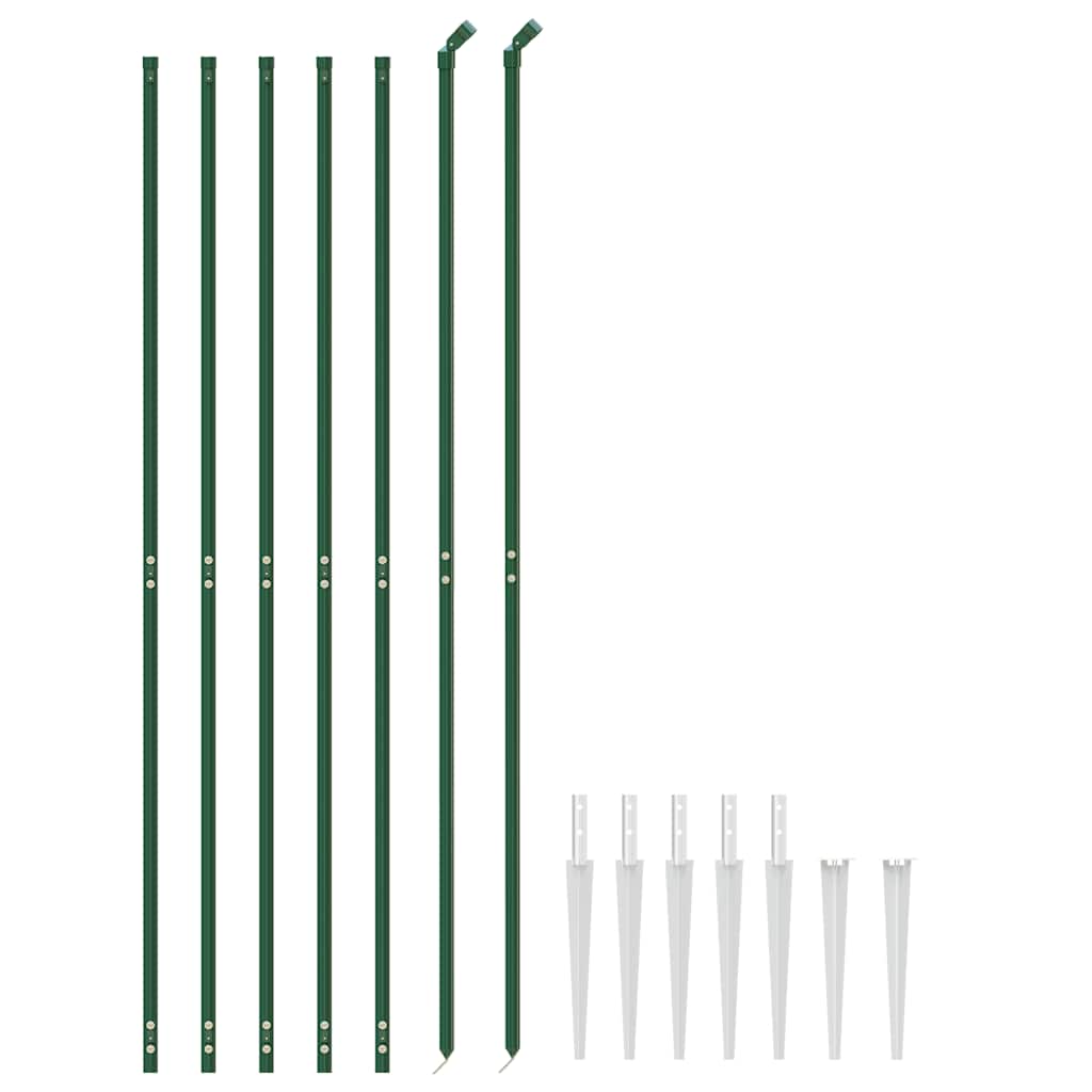 Recinzione a Rete con Picchetti Ancoraggio Verde 2,2x10 m - homemem39