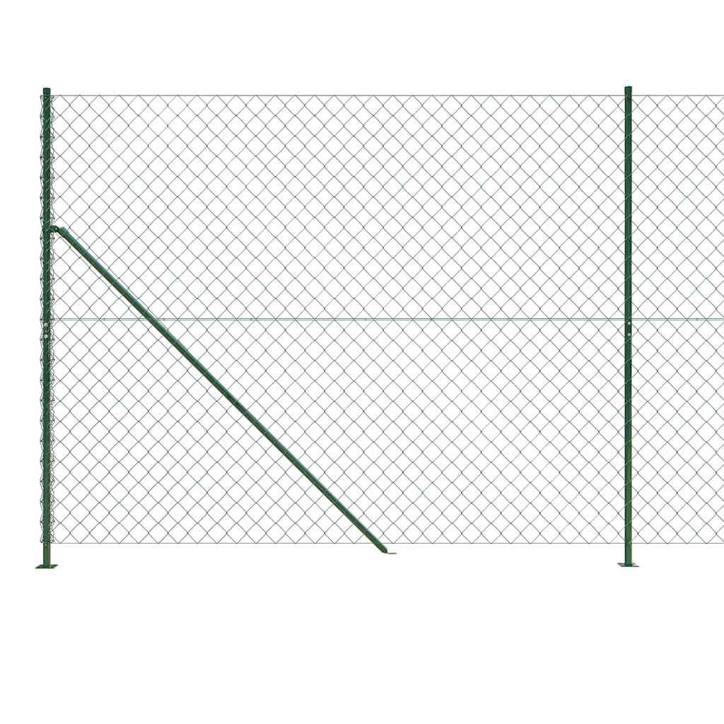 Recinzione a Rete con Flangia Verde 1,8x10 m - homemem39