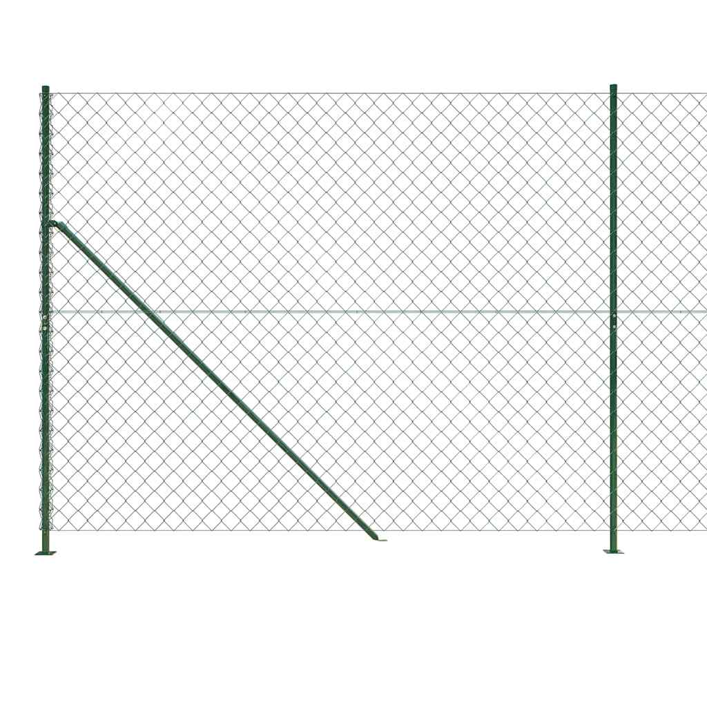 Recinzione a Rete con Flangia Verde 1,6x25 m - homemem39