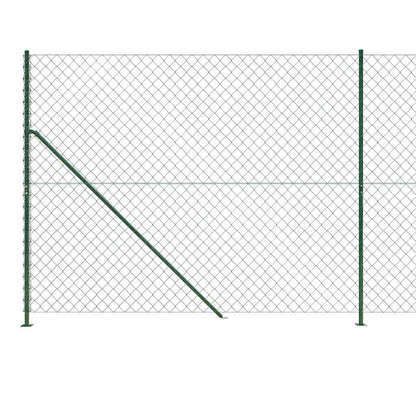 Recinzione a Rete con Flangia Verde 1,6x25 m - homemem39