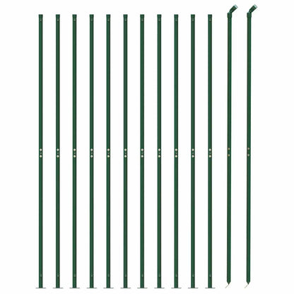 Recinzione a Rete con Flangia Verde 2,2x25 m - homemem39