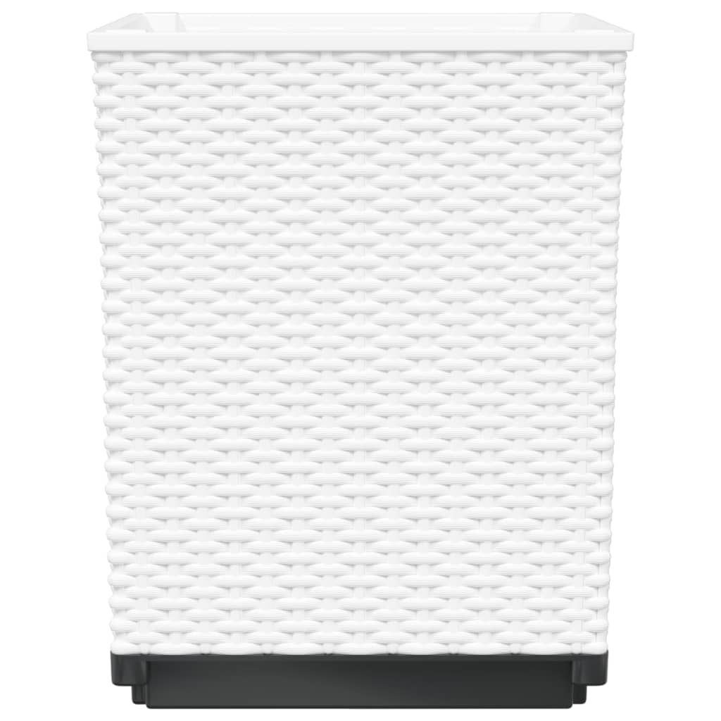 Fioriere 2 pz Bianche 30x30x37 cm in Polipropilene | homemem39
