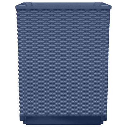 Fioriere 4 pz Grigio Blu 30x30x37 cm in Polipropilene | homemem39