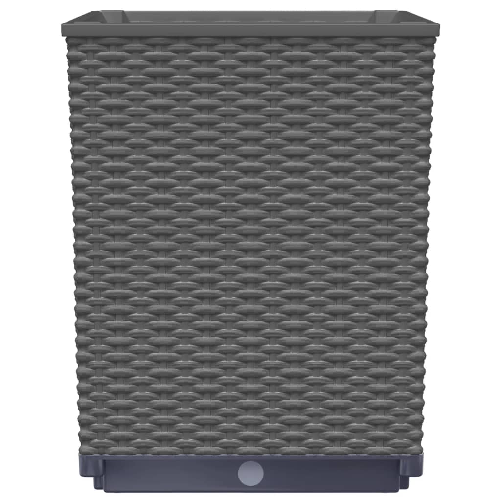 Fioriere 4 pz Nere 30x30x37 cm in Polipropilene | homemem39