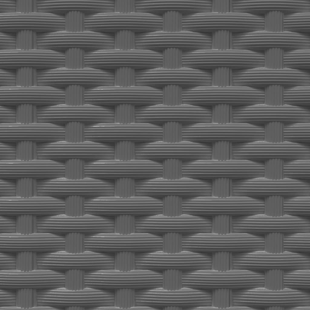 Fioriere 4 pz Nere 30x30x37 cm in Polipropilene - homemem39