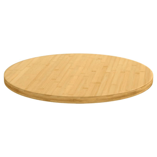 Piano del Tavolo Ø80x2,5 cm in Bambù - homemem39