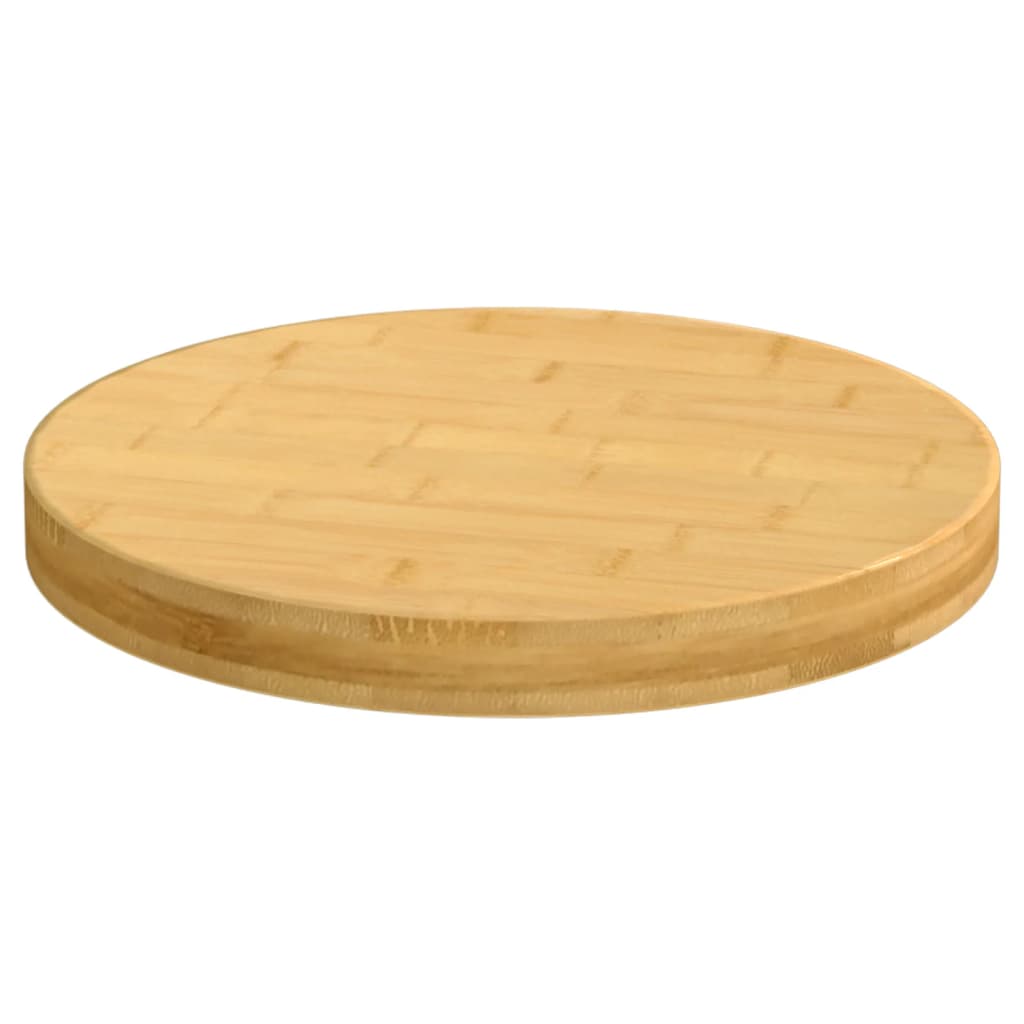 Piano del Tavolo Ø40x4 cm in Bambù | homemem39