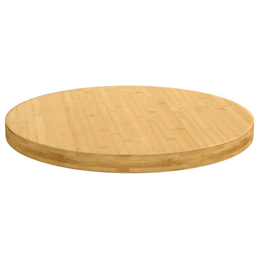 Piano del Tavolo Ø90x4 cm in Bambù - homemem39