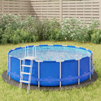 Telo Sotto Piscina grigio chiaro Ø306 cm Geotessile Poliestere