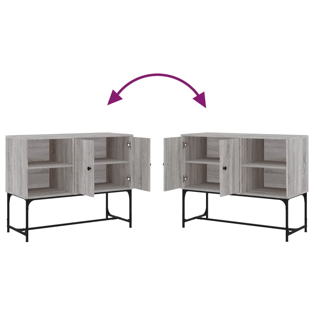 Credenza Grigio Sonoma 100x40x79,5 cm in Legno Multistrato - homemem39