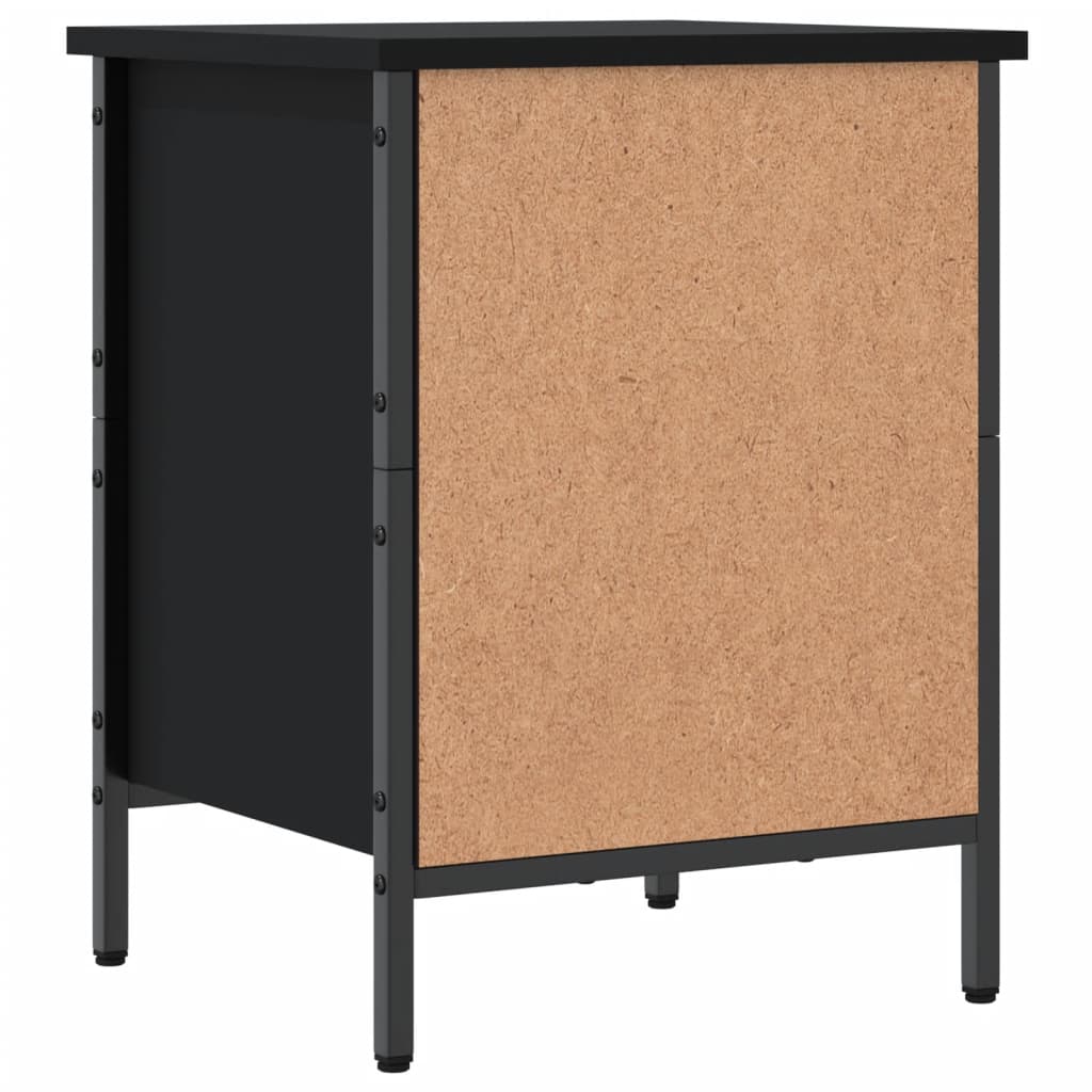 Scarpiera Nera 38x35x50 cm in Legno Multistrato - homemem39
