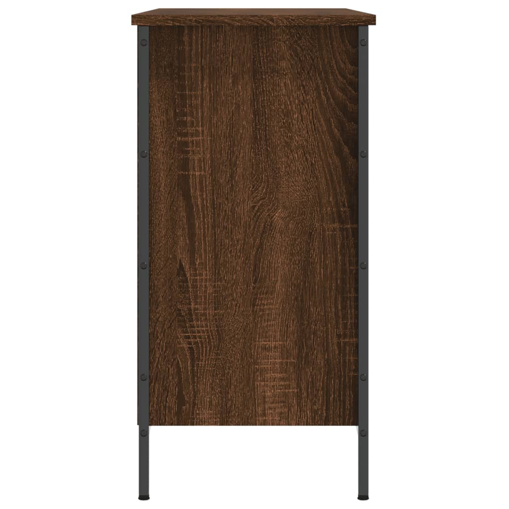 Scarpiera Rovere Marrone 100x35x70 cm in Legno Multistrato - homemem39