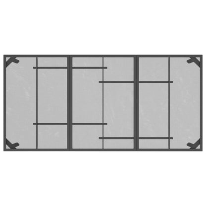 Tavolo da Giardino Antracite 165x80x72 cm Rete d'Acciaio - homemem39