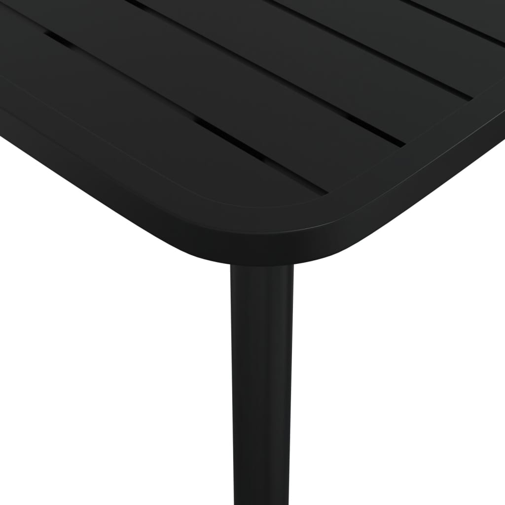 Tavolo da Giardino Antracite 80x80x71 cm Acciaio - homemem39