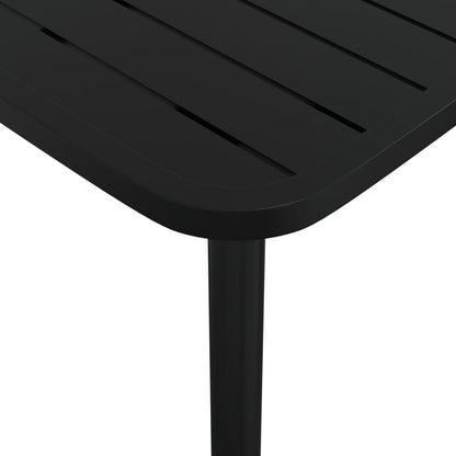 Tavolo da Giardino Antracite 80x80x71 cm Acciaio - homemem39