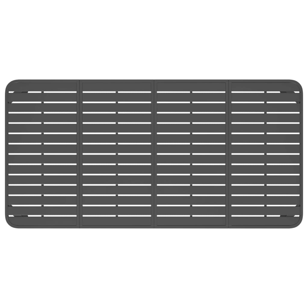 Tavolo da Giardino Antracite 200x100x71 cm Acciaio | homemem39