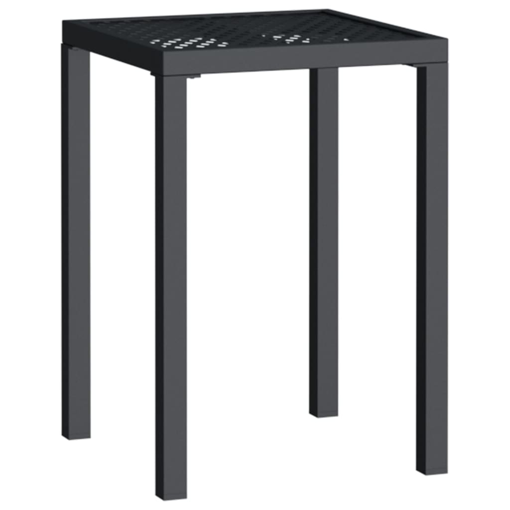 Tavolo da Giardino Antracite 50x50x72 cm Acciaio | homemem39