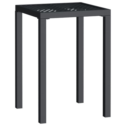 Tavolo da Giardino Antracite 50x50x72 cm Acciaio | homemem39