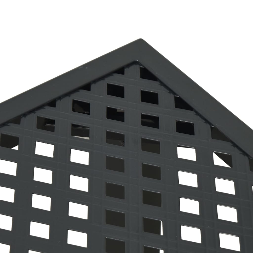 Tavolo da Giardino Antracite 50x50x72 cm Acciaio - homemem39