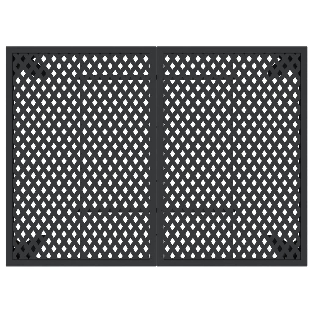 Tavolo da Giardino Antracite 110x80x72 cm Acciaio