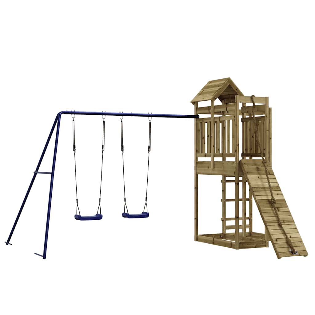 Set da Gioco da Esterno in Legno di Pino Impregnato | homemem39
