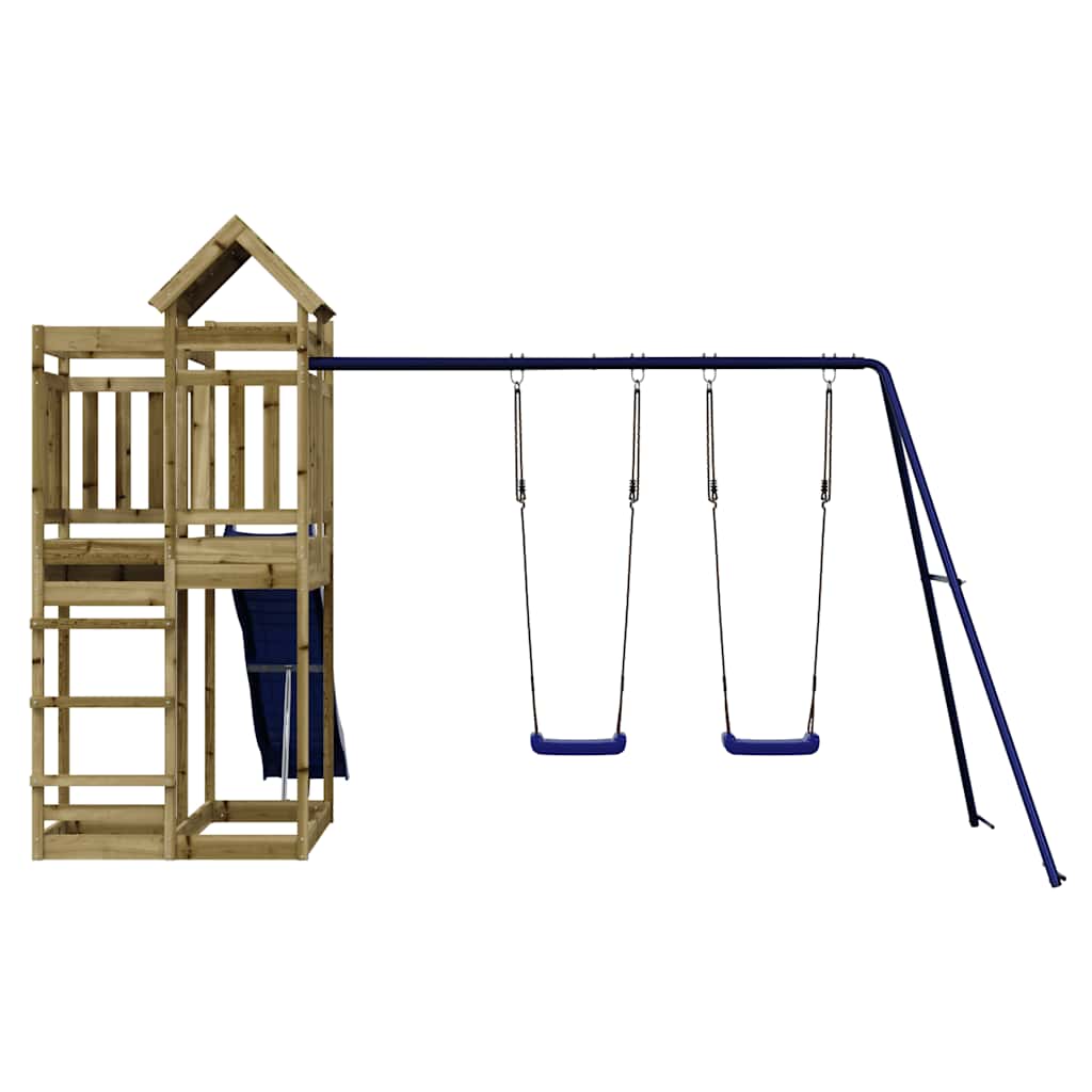 Set da Gioco da Esterno in Legno di Pino Impregnato | homemem39