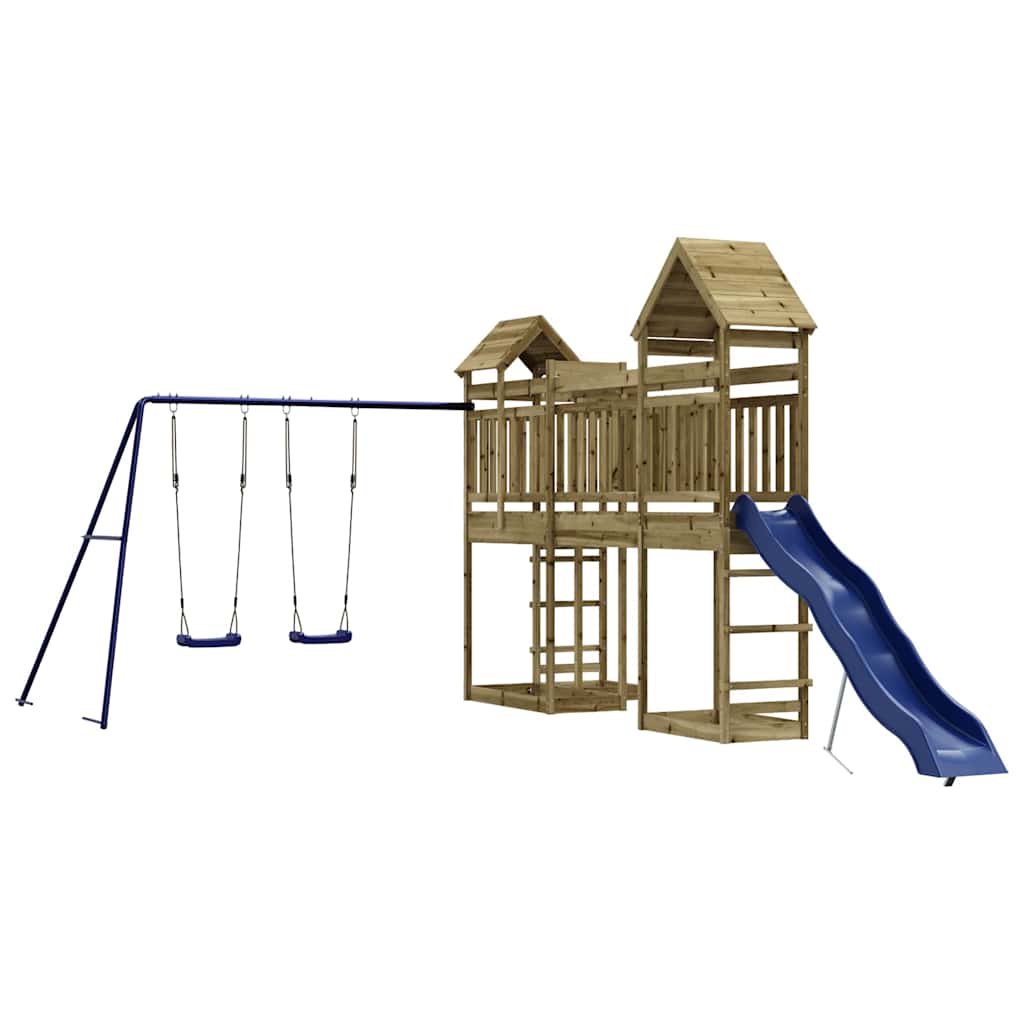 Set da Gioco da Esterno in Legno di Pino Impregnato | homemem39