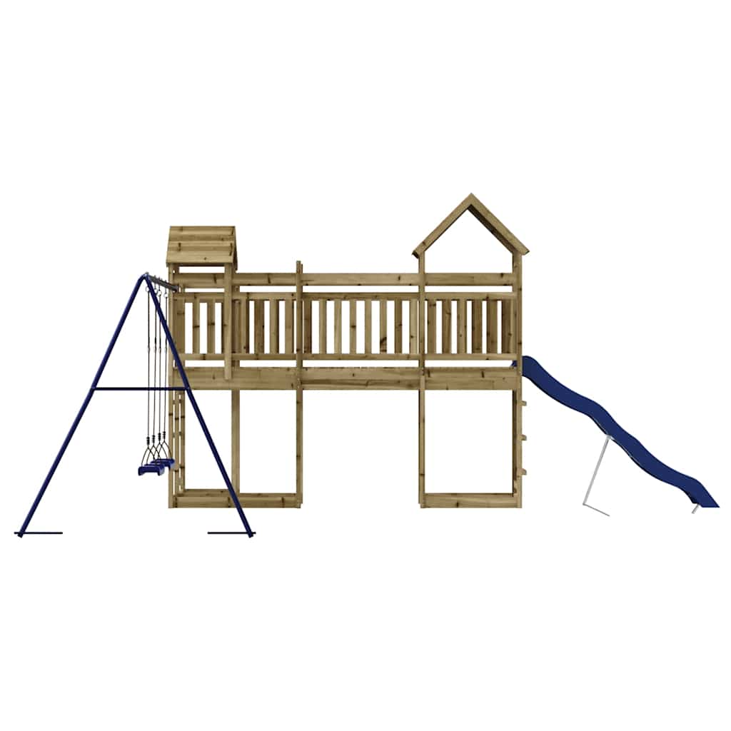 Set da Gioco da Esterno in Legno di Pino Impregnato | homemem39