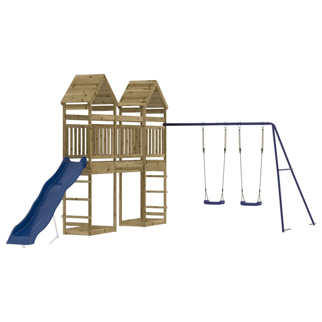 Set da Gioco da Esterno in Legno di Pino Impregnato | homemem39