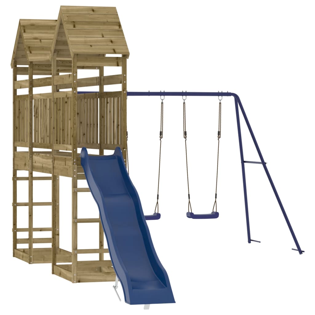 Set da Gioco da Esterno in Legno di Pino Impregnato | homemem39