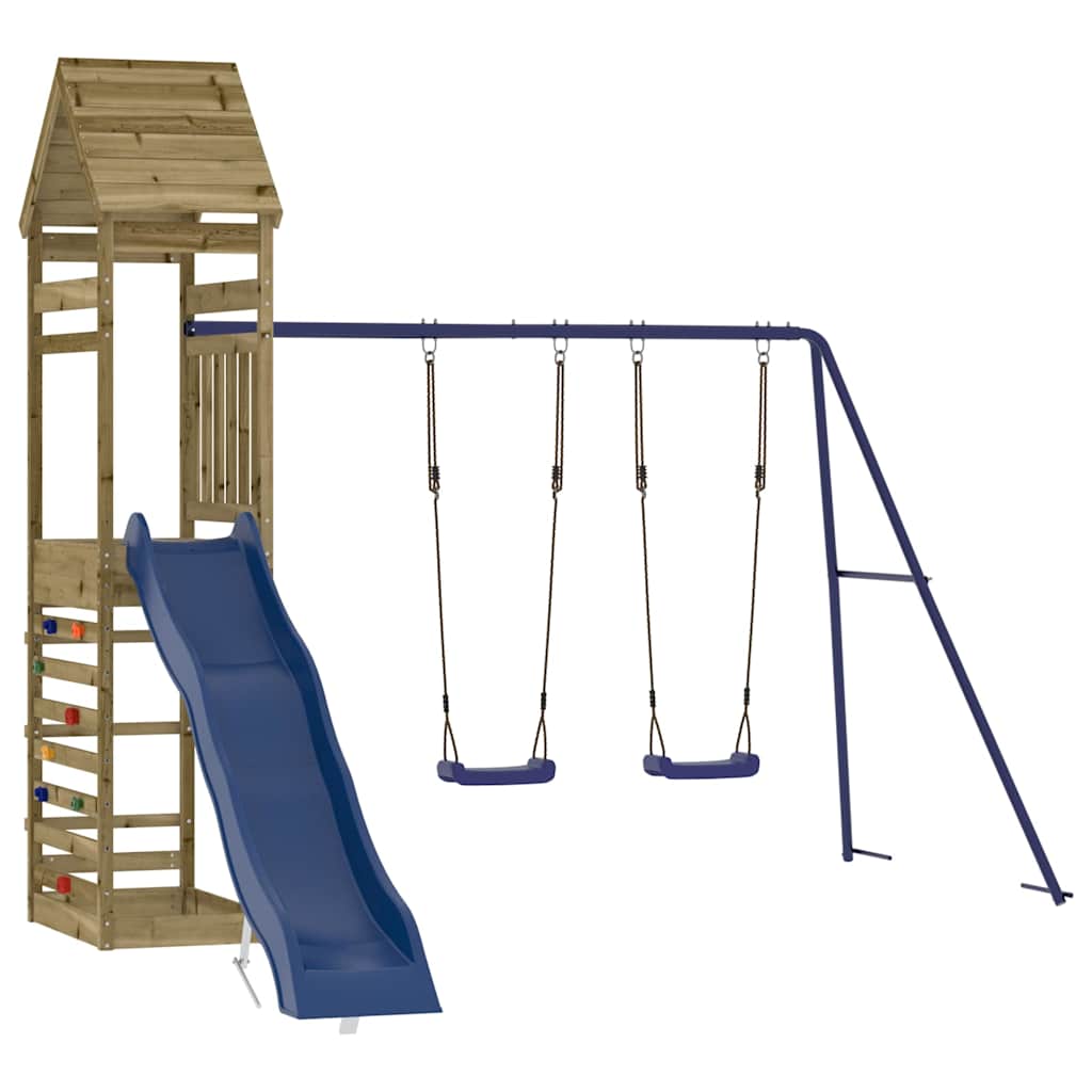Set da Gioco da Esterno in Legno di Pino Impregnato | homemem39