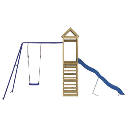 Set da Gioco da Esterno in Legno di Pino Impregnato
