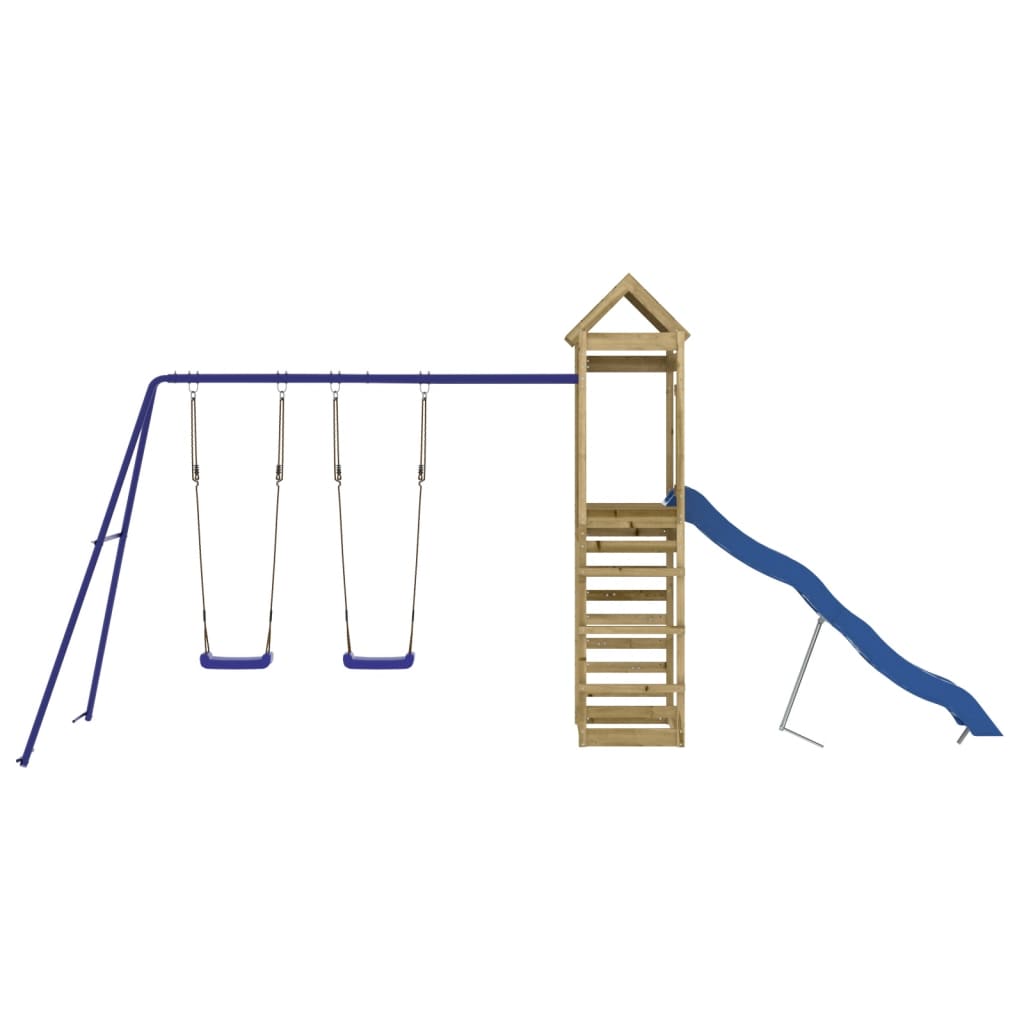 Set da Gioco da Esterno in Legno di Pino Impregnato | homemem39