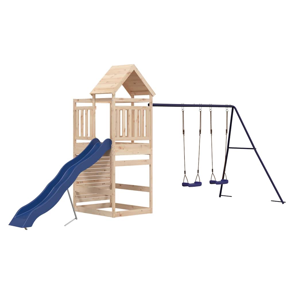 Set da Gioco da Esterno in Legno Massello di Pino | homemem39