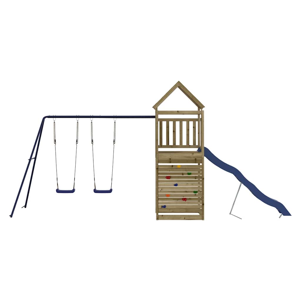Set da Gioco da Esterno in Legno di Pino Impregnato | homemem39