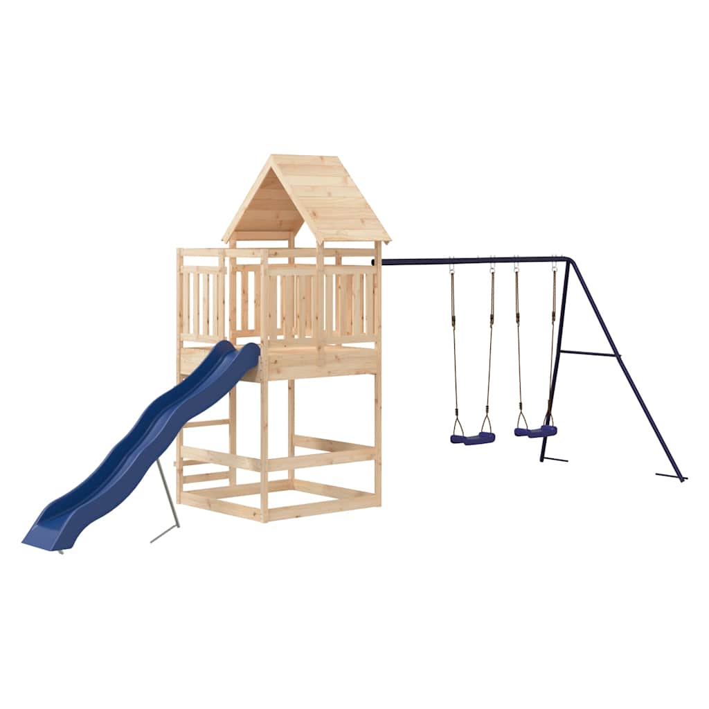 Set da Gioco da Esterno in Legno Massello di Pino | homemem39