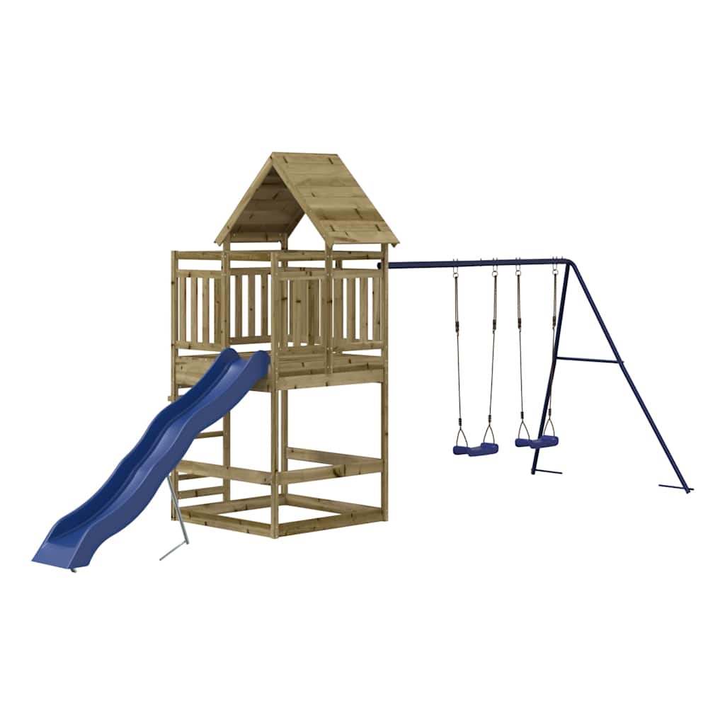 Set da Gioco da Esterno in Legno di Pino Impregnato | homemem39