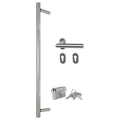 Porta Ingresso Bianca 100x200 cm in Alluminio e PVC | homemem39