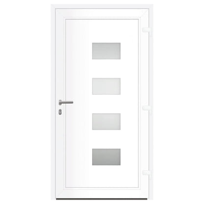 Porta Ingresso Antracite 110x210 cm in Alluminio e PVC | homemem39
