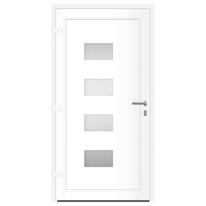 Porta Ingresso Antracite 110x210 cm in Alluminio e PVC - homemem39