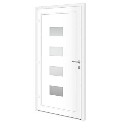 Porta Ingresso Antracite 110x210 cm in Alluminio e PVC - homemem39