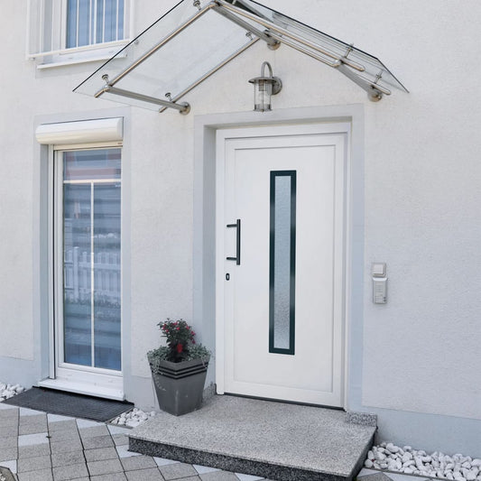 Porta Ingresso Bianca 98x200 cm in PVC - homemem39
