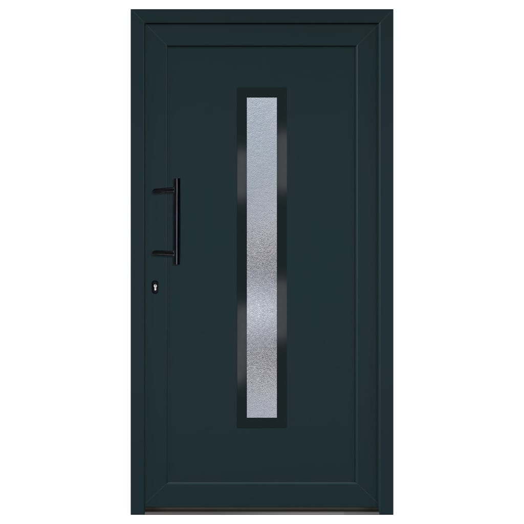 Porta Ingresso Antracite 108x208 cm in PVC - homemem39